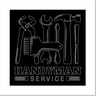 Handyman repair service 3 Posters and Art